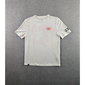 Hoka One One T Shirt Mens XS White Speed Of Light Short Sleeve Tee Running